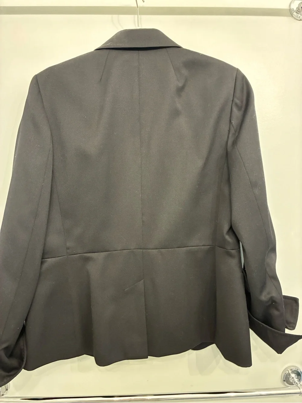 Talbots Black Tux Blazer with Hot PinkInterior